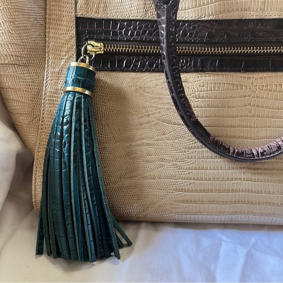 RARE BRAHMIN Anna tricolor satchel - Picture 2 of 14